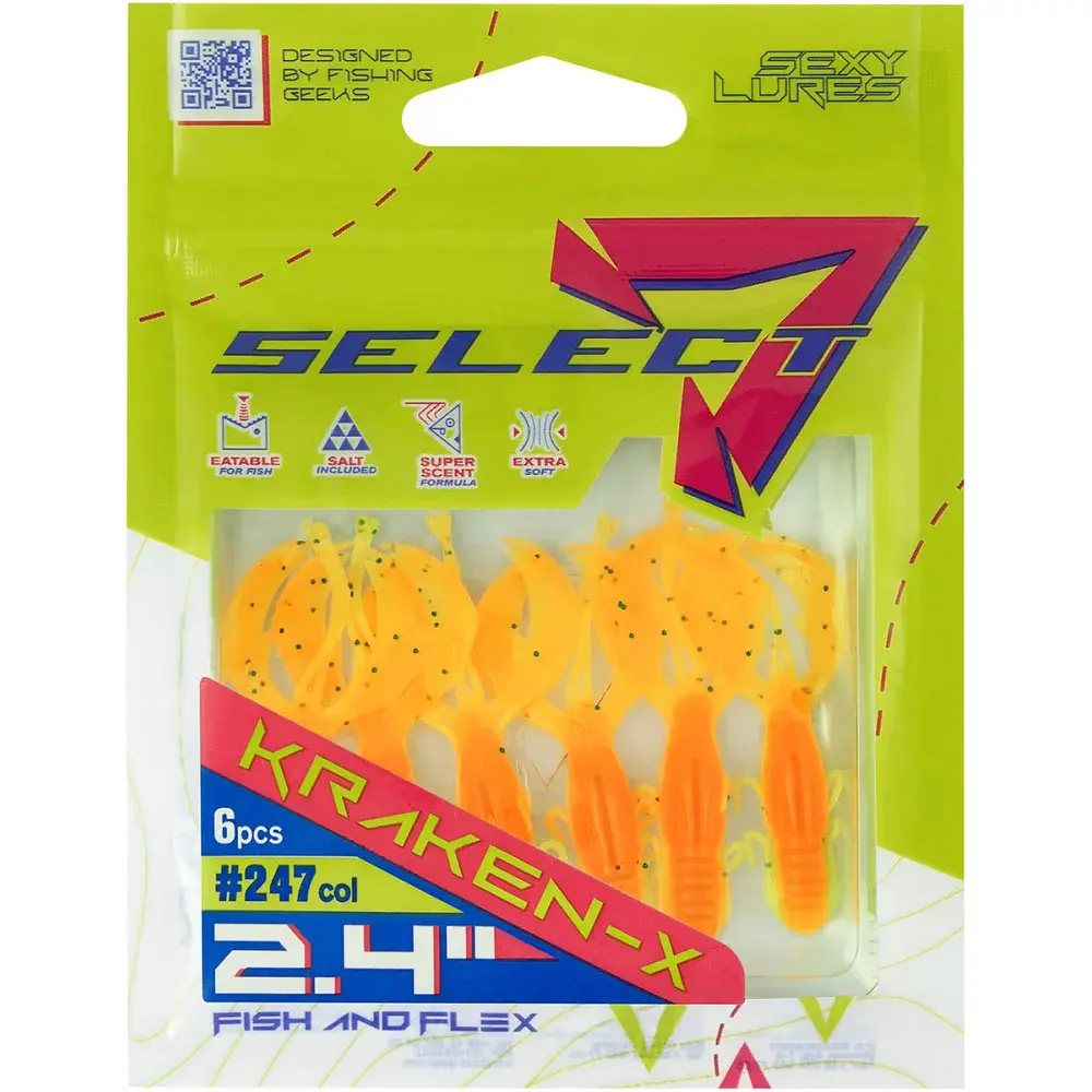 Силікон Select Kraken-X SE 2.4" 247 (6 шт/уп) - фото 2
