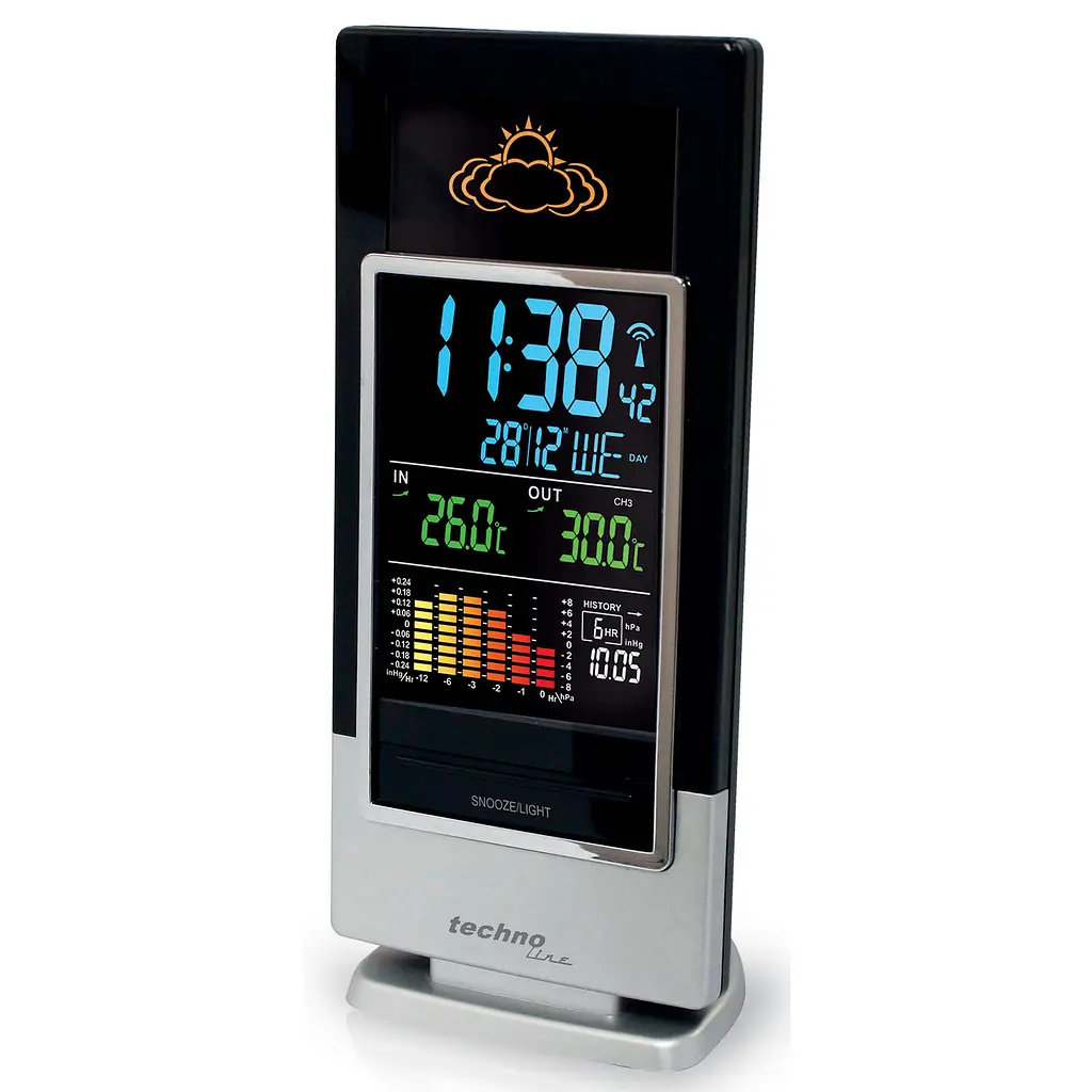 Метеостанция Technoline WS6502 Black/Silver (WS6502), Черный - фото 5