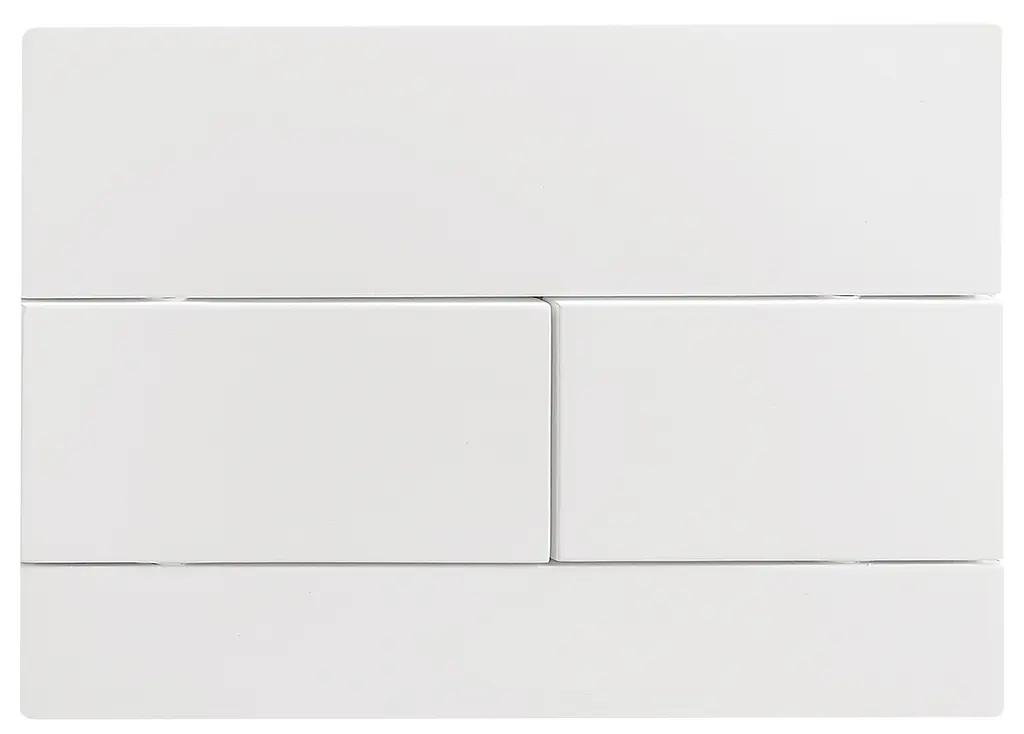 Панель змиву Koer KT-0603-03 240x160x10mm пластикова, кнопка лінійна KR5318, Білий - фото 4