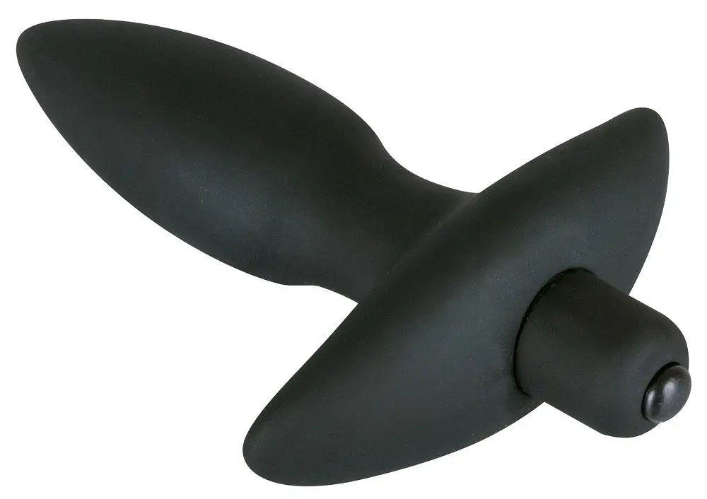 Анальна пробка з вібрацією Orion Black Velvet Vibrating Plug Small, 13х2.7 см, S - фото 4