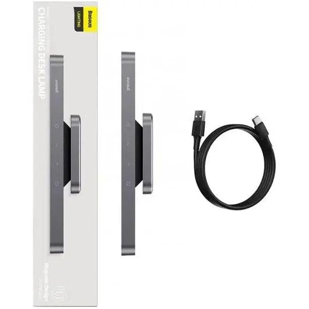Світлодіодний світильник Baseus Magnetic Stepless Dimming Charging Dark Gray [DGXC-C0G] [67867] - фото 3