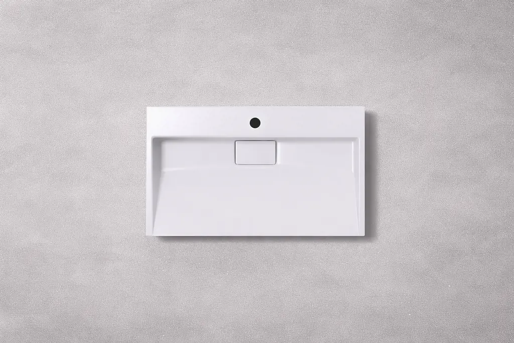 Умивальник VBI Este підвісний з отвором під змішувач 70x46 см white VBI-019909