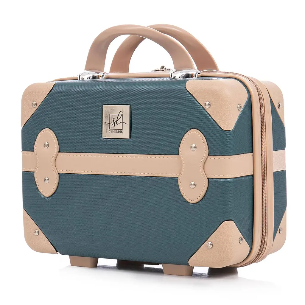 Бьюті-кейс Semi Line 10L Green-Navy (T5838-1) - фото 7