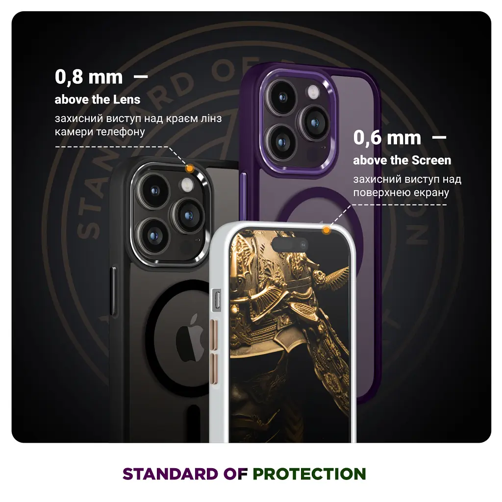 Чохол до мобільного телефона Armorstandart Unit MagCase Apple iPhone 17 Black (ARM86281) - фото 4