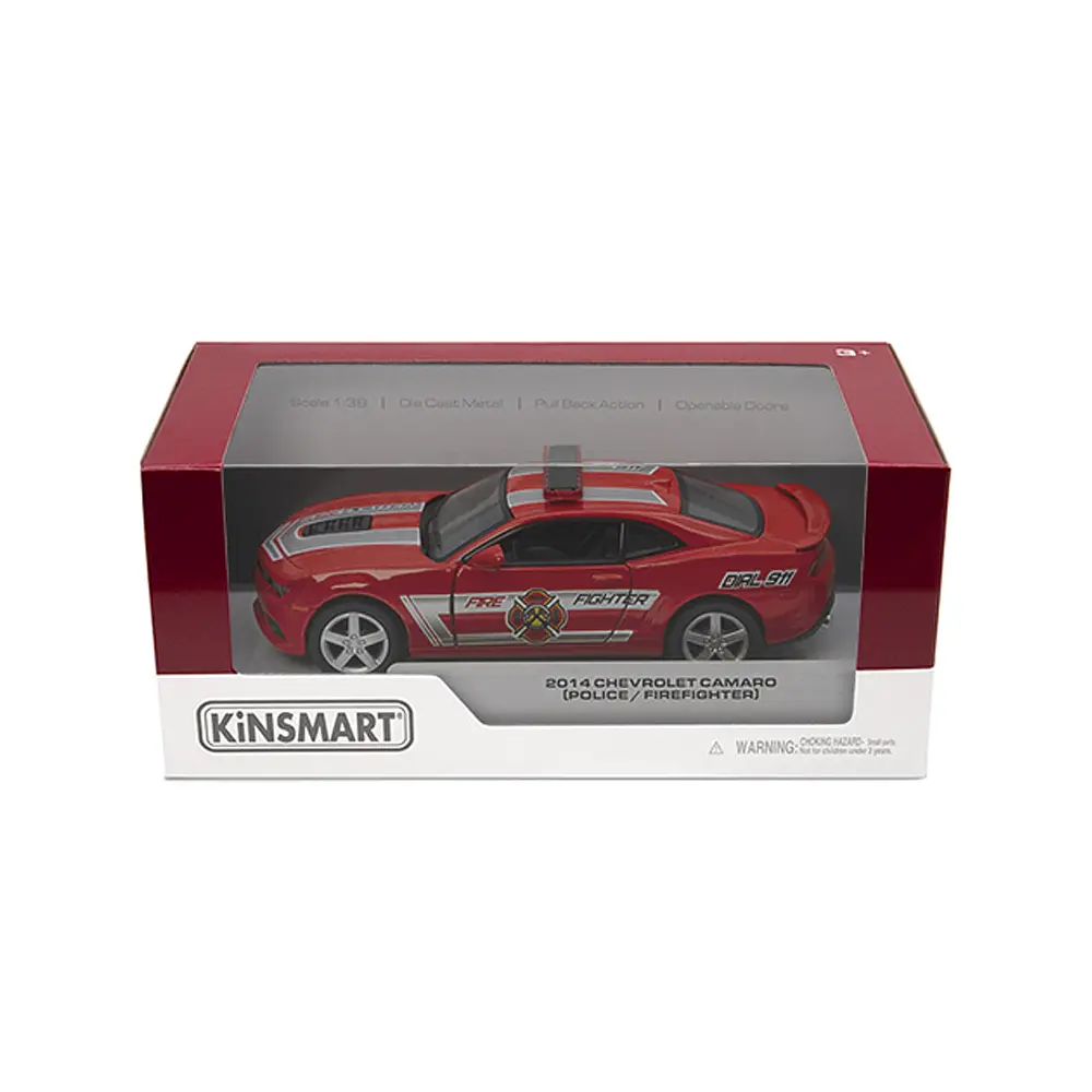 Металева інерційна легкова модель Chevrolet Camaro Police/Firefighter 5", відкриваються двері (В асортименті) - фото 2