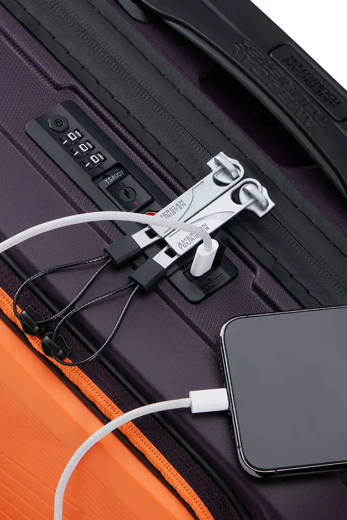 Валіза American Tourister AIRCONIC DARK PLUM/ORANGE 55х40х23 55 См 88G*17005 - фото 13