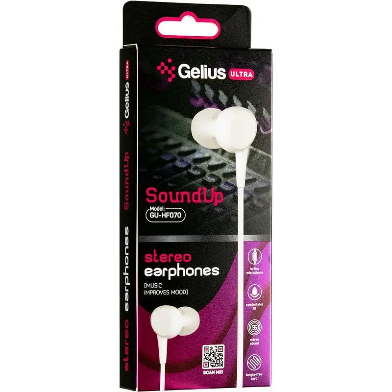Дротові навушники гарнітура з мікрофоном Gelius Ultra SoundUp GU-070 Black - фото 2
