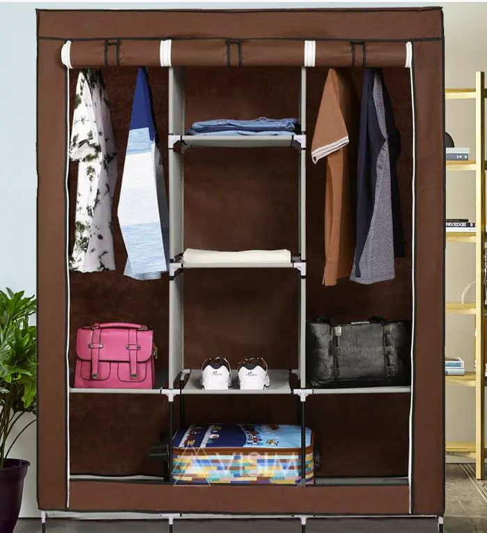 Складна тканинна шафа STORAGE WARDROBE 88130 на 3 секції, 130х45х175 см - фото 4