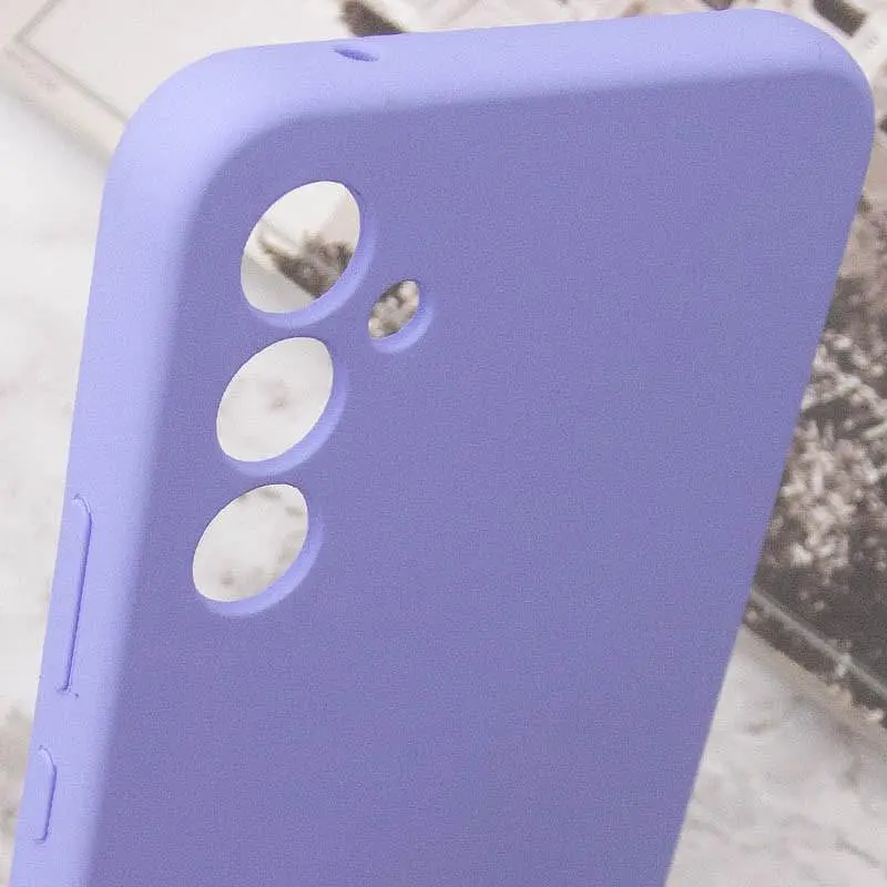 Чохол Silicone Cover Lakshmi Full Camera (AAA) with Logo для Samsung Galaxy S25+ Бузковий / Dasheen - фото 7