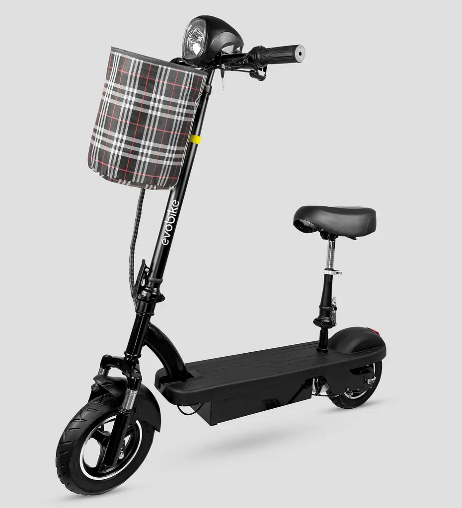 Электросамокат EVOBIKE Reno S10 400W 8Ah черный с сиденьем (модель 2025 года) - фото 3
