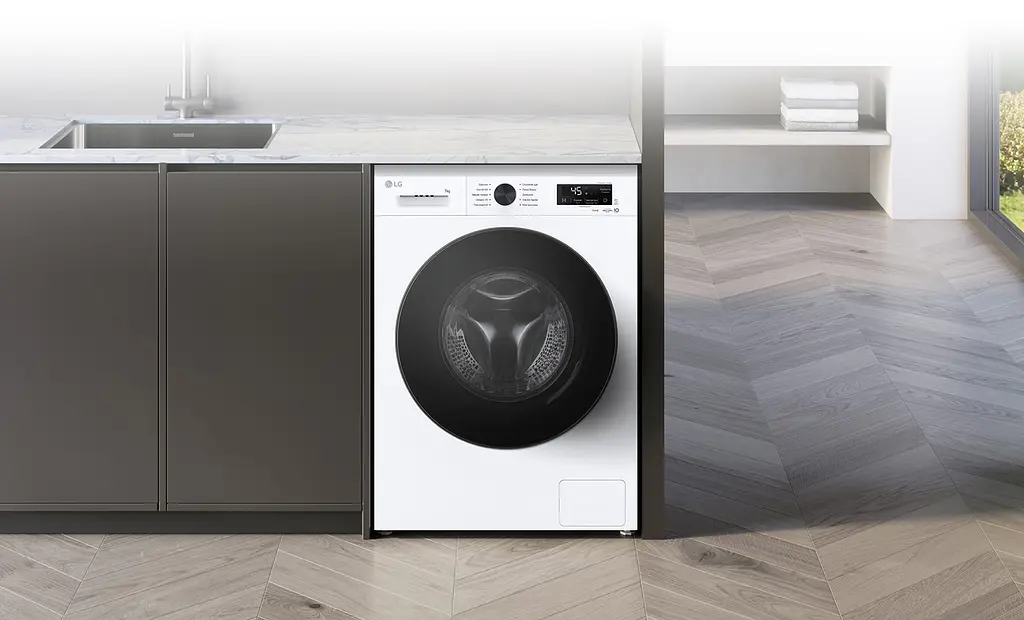 LG Пральна машина фронтальна, 7кг, 1200, A, 44см, - фото 3