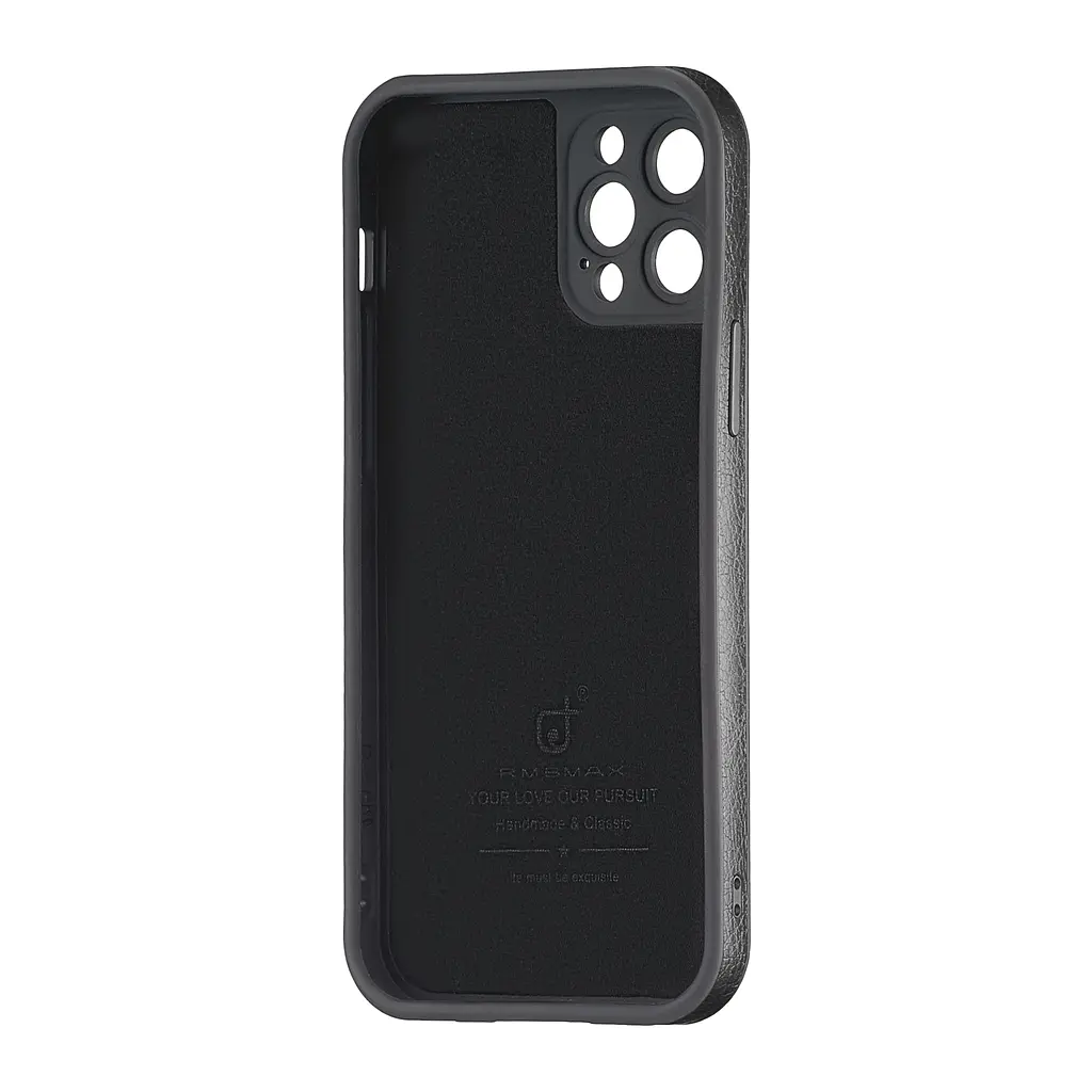 Чохол Jinduka Leather Protected Camera iPhone 12 Pro Black - фото 3