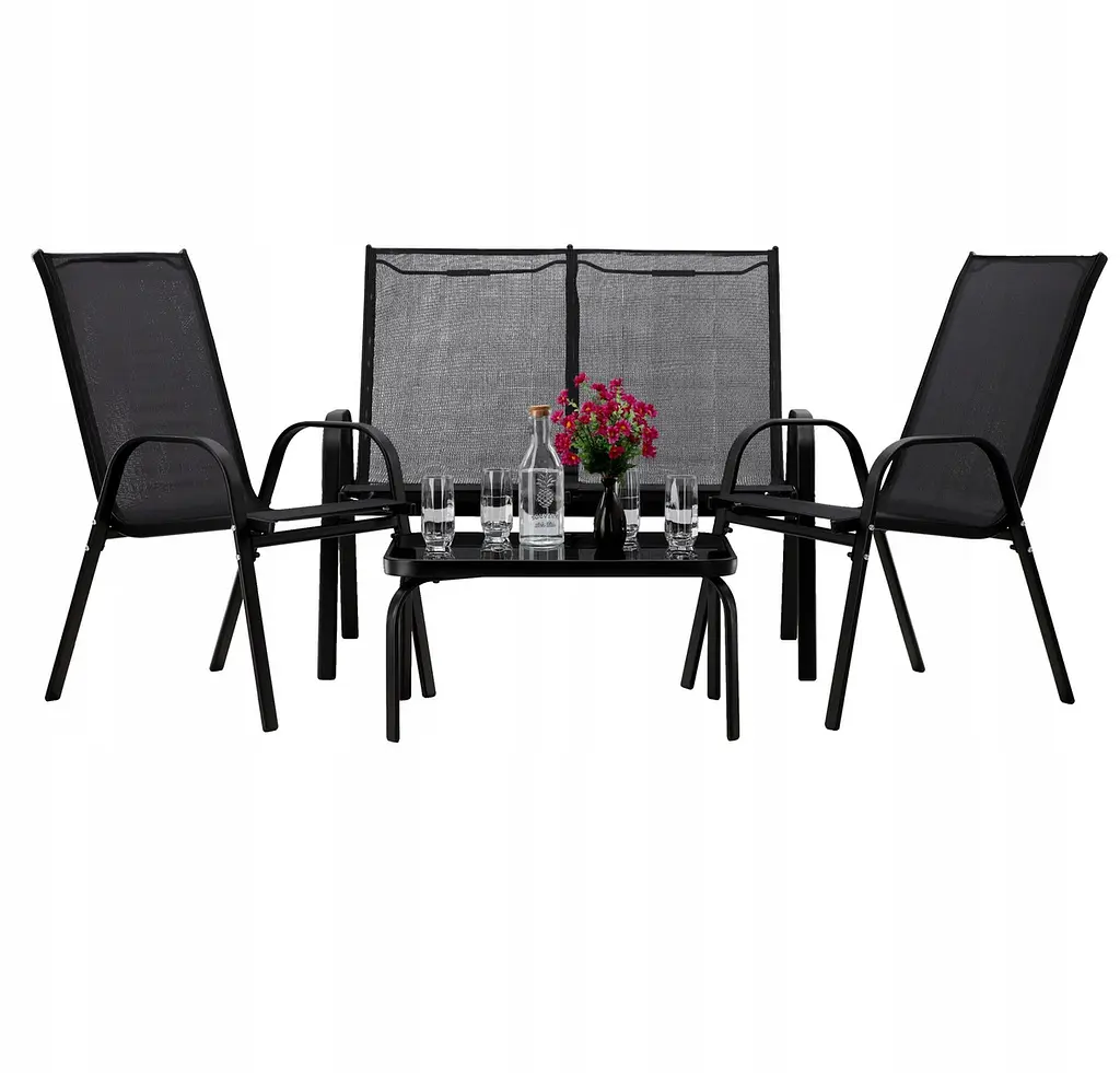 Комплект садових меблів GardenLine SOFA Black - фото 3