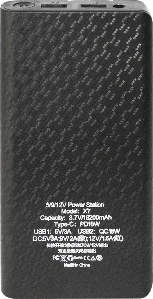Источник бесперебойного питания (ИБП) для роутера Voltronic Mini UPS DC1018P 14000mAh black - фото 6