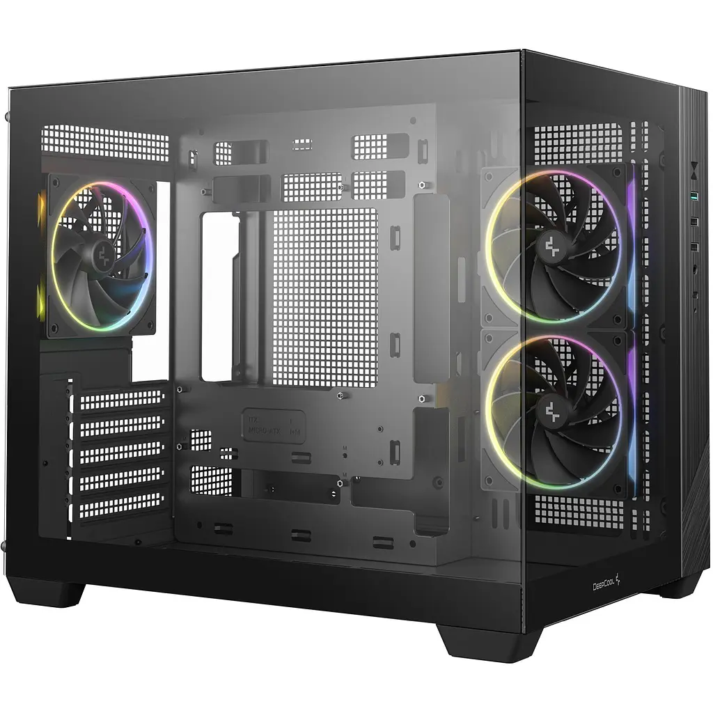 Корпус Deepcool CG330 3F Black без БЖ (R-CG330-BKNGM3-G) - фото 11