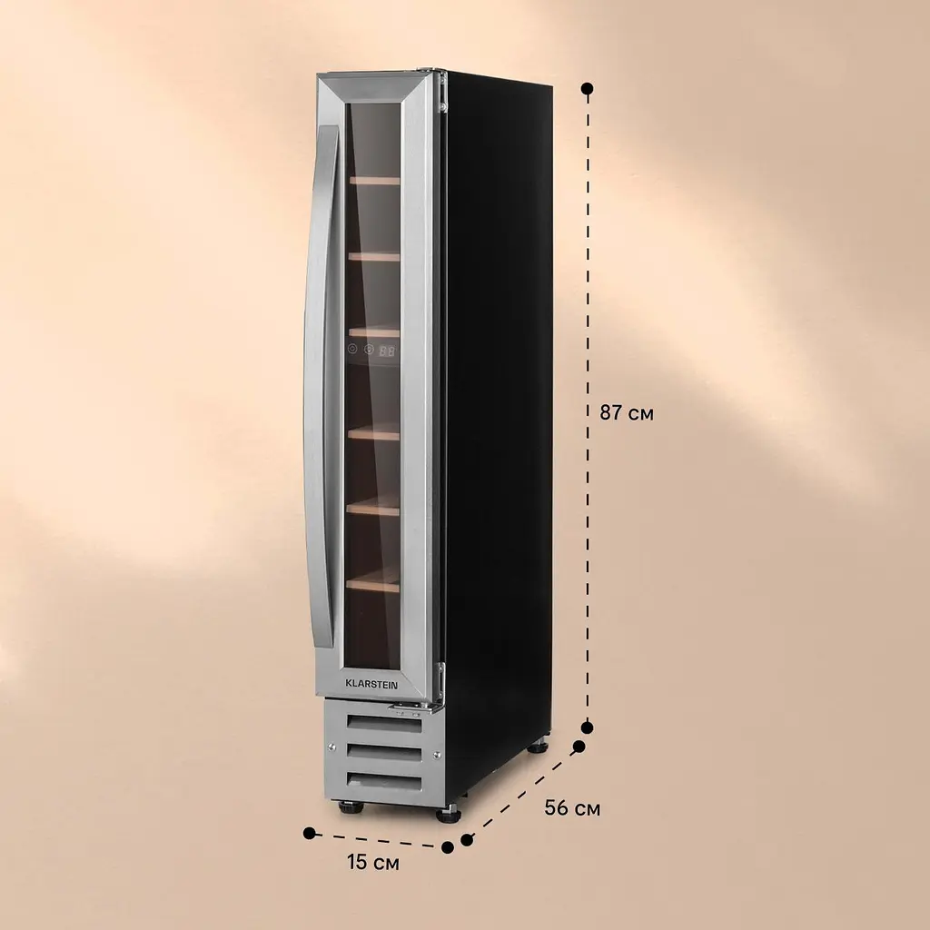 Винный холодильник Klarstein Vinovilla 7 Built-in Uno (10036179) - фото 6
