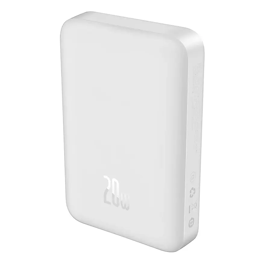Зовнішній MagSafe акумулятор Baseus Power Bank 10000mAh 20W White - фото 9