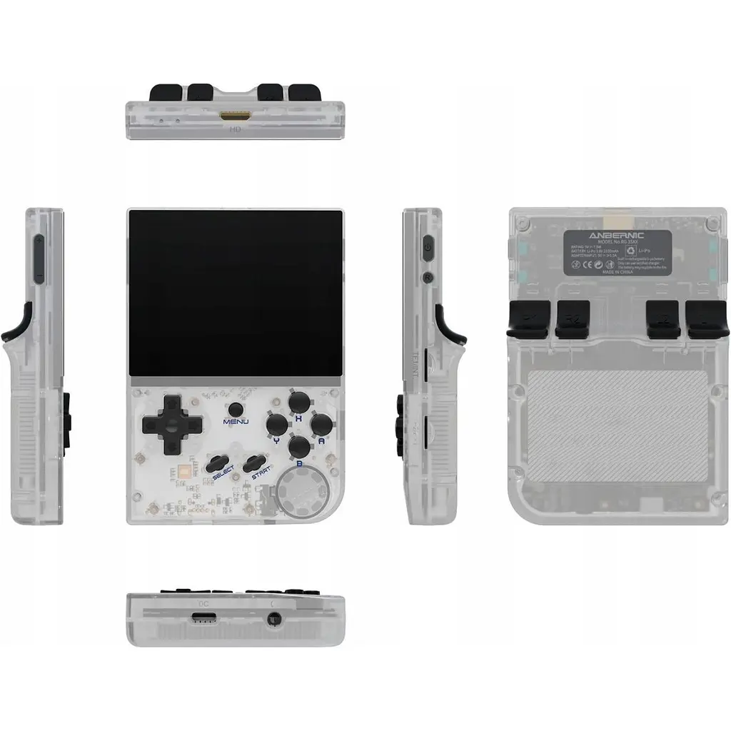 Ретро ігрова приставка Anbernic RG35XX 64GB Transparent White [102902] - фото 7