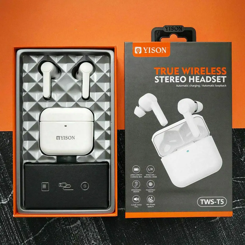 Наушники беспроводные Yison T5 TWS Blueooth - фото 2