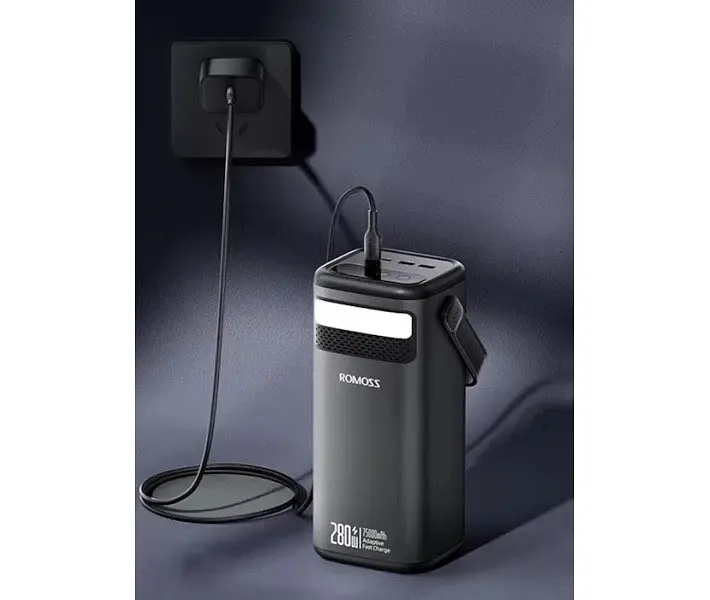 Акумулятор портативний зовнішній 280 ВТ - Romoss Romoss 75000mAh PMT75 280W (PMT75-1E2-2113H) - фото 7