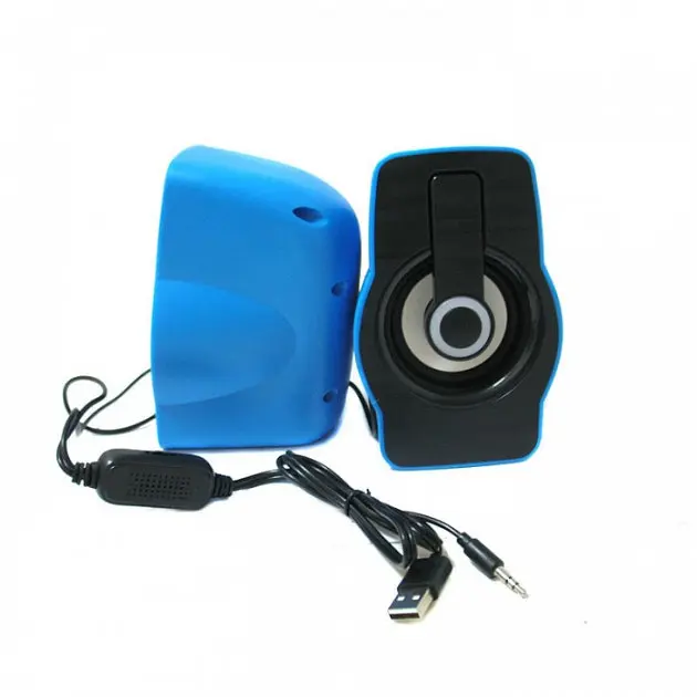 Комп'ютерні колонки акустика 2.0 USB 6 Вт FnT FT-185 сині - фото 3