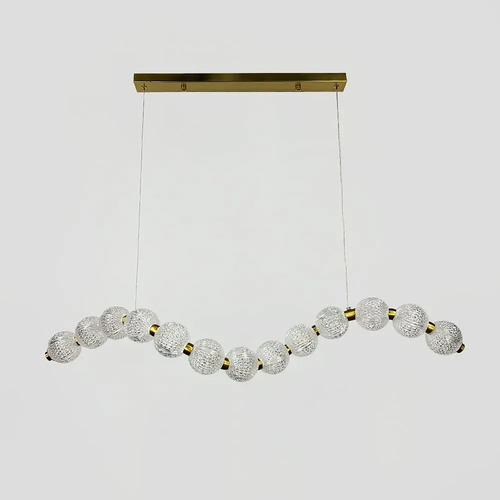 Светодиодный светильник PEARLIES с прозрачными рельефными шариками | Line F | Ст. MJ345-1000L AB - фото 6