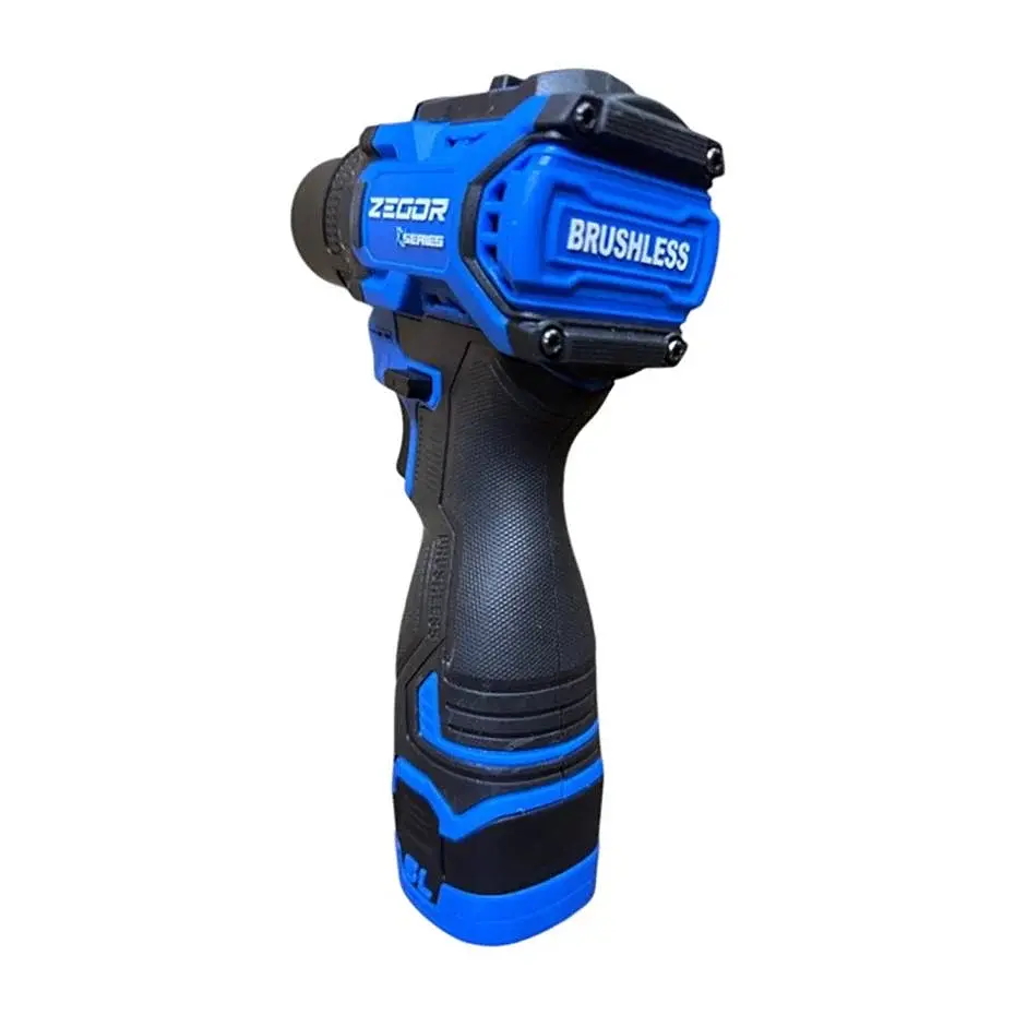 Шуруповерт аккумуляторный бесщеточный Zegor CDAX-16BL/16В/45 Нм/две скорости/2 батареи 16 В 2 Ач/реверс/подсветка/кейс
 - фото 5