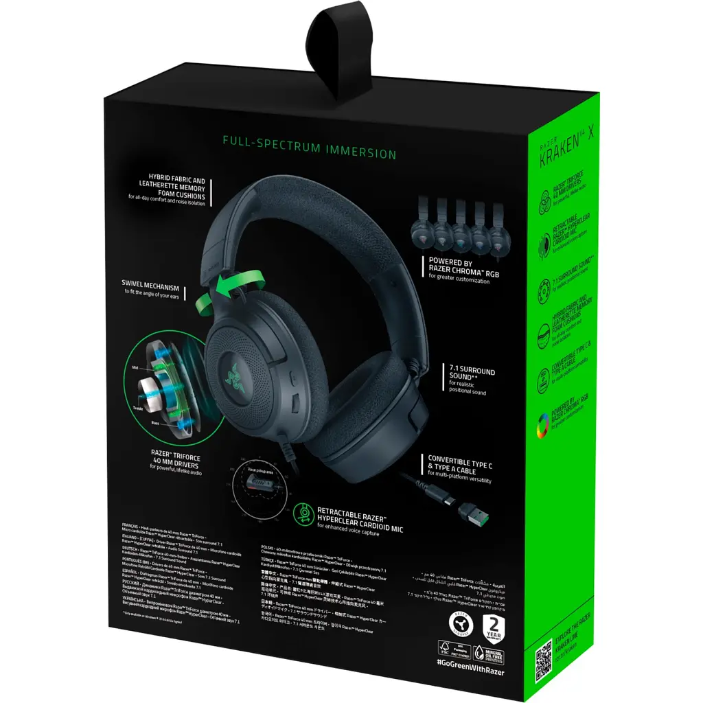 Навушники Razer Kraken V4 X Black (RZ04-05180100-R3M1) - фото 10
