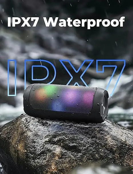 Бездротова портативна Bluetooth-колонка VOSFEEL з датчиком гравітації, підсвічуванням, 30-годинною роботою, бездротова Bluetooth-к - фото 3
