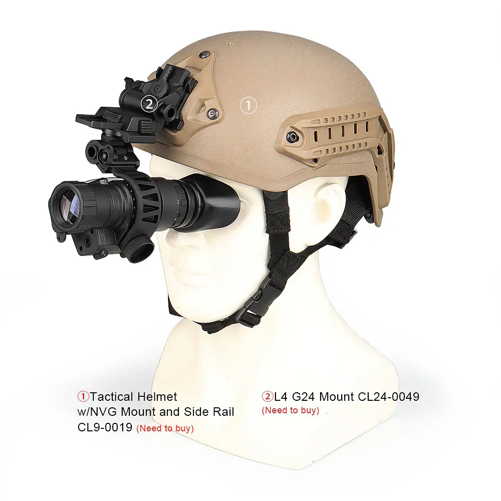 Монокуляр ночного видения Night Vision PVS-14 4х с J-arm креплениями на шлем - фото 2