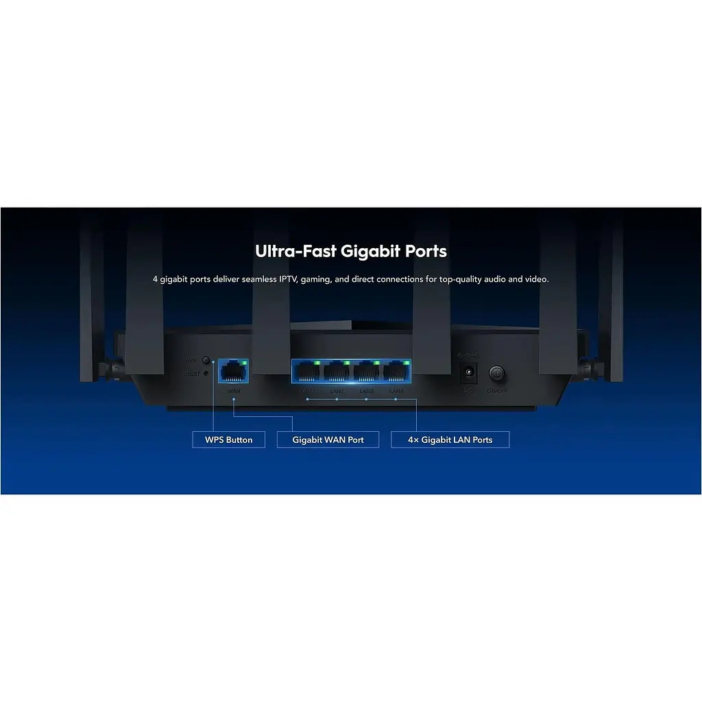Роутер Cudy WR6500, BE6500 Gigabit Wi-Fi 7 Router (WR6500) - фото 11