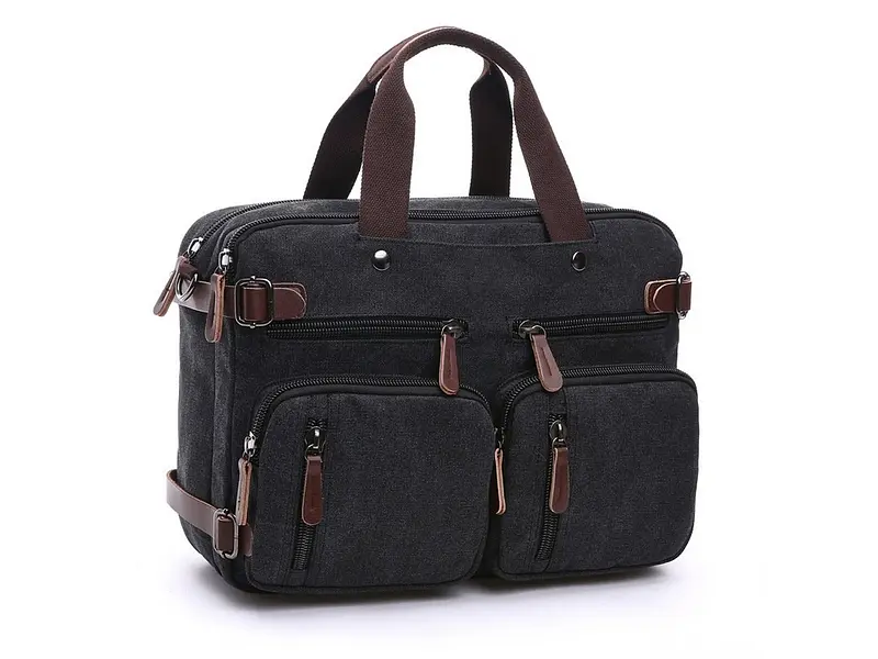 Сумка текстильна Vintage 43х35х12 см sum0012219 - фото 9