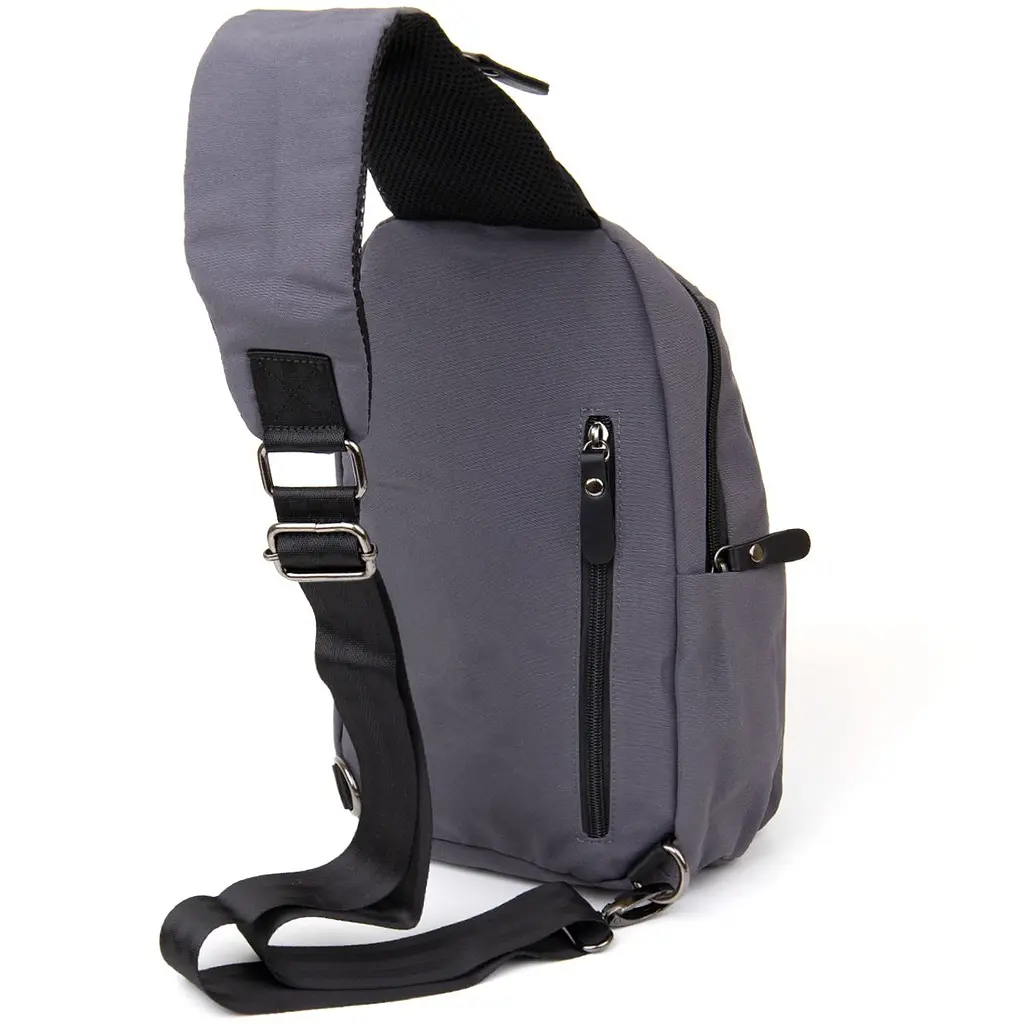 Сумка через плече нейлон 20630 Vintage сіра - фото 6
