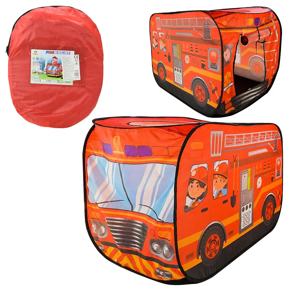 Ігровий намет саморозкладний Pop-Up Пожежна машина (110 см) (J1095-1)