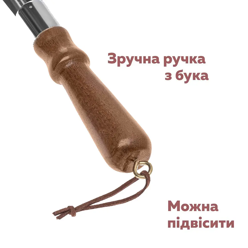 Ложка лопатка ріжок для взуття з дерев'яною ручкою 40 см 83852 - фото 9