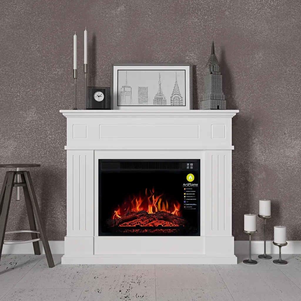 Камінокомплект ArtiFlame LAURITZ AF23S БІЛИЙ Б'ЯНКО (зі звуком) - фото 3