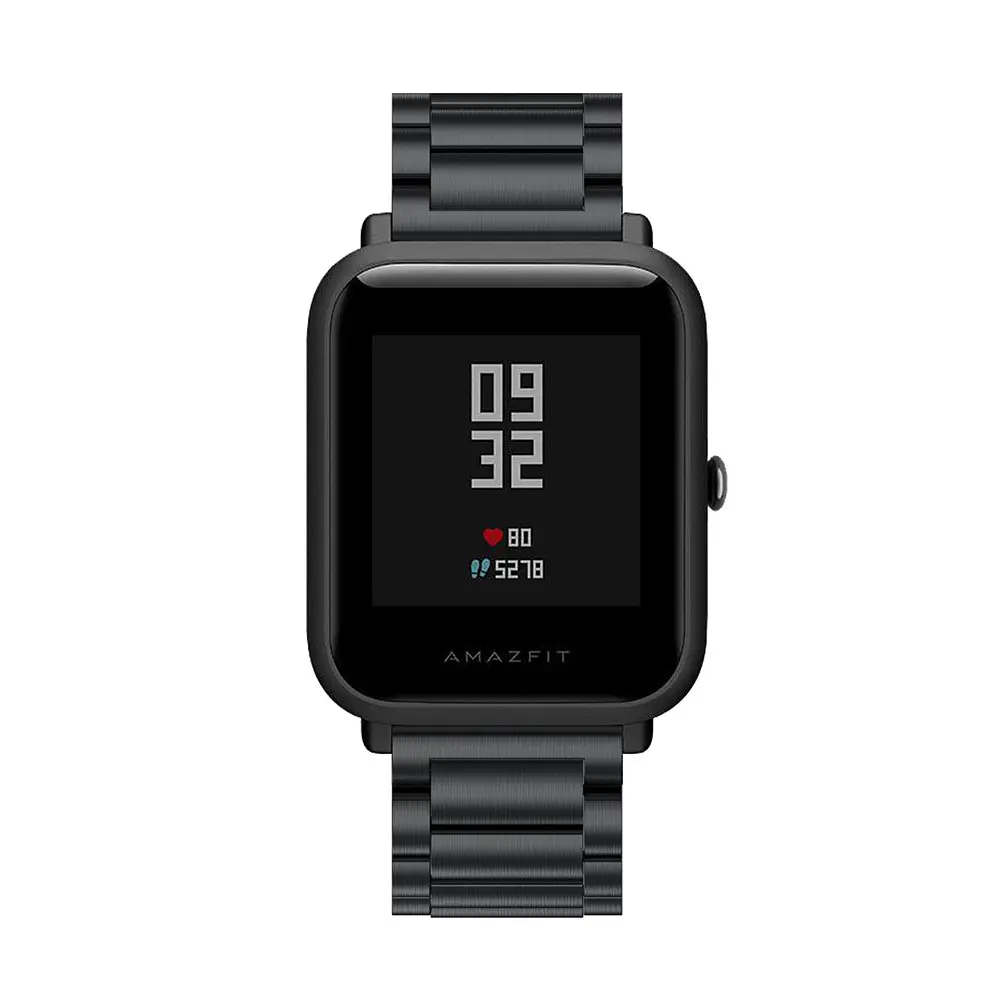 Металлический ремешок Primo для часов Xiaomi Huami Amazfit Bip/Amazfit GTS Black - фото 2