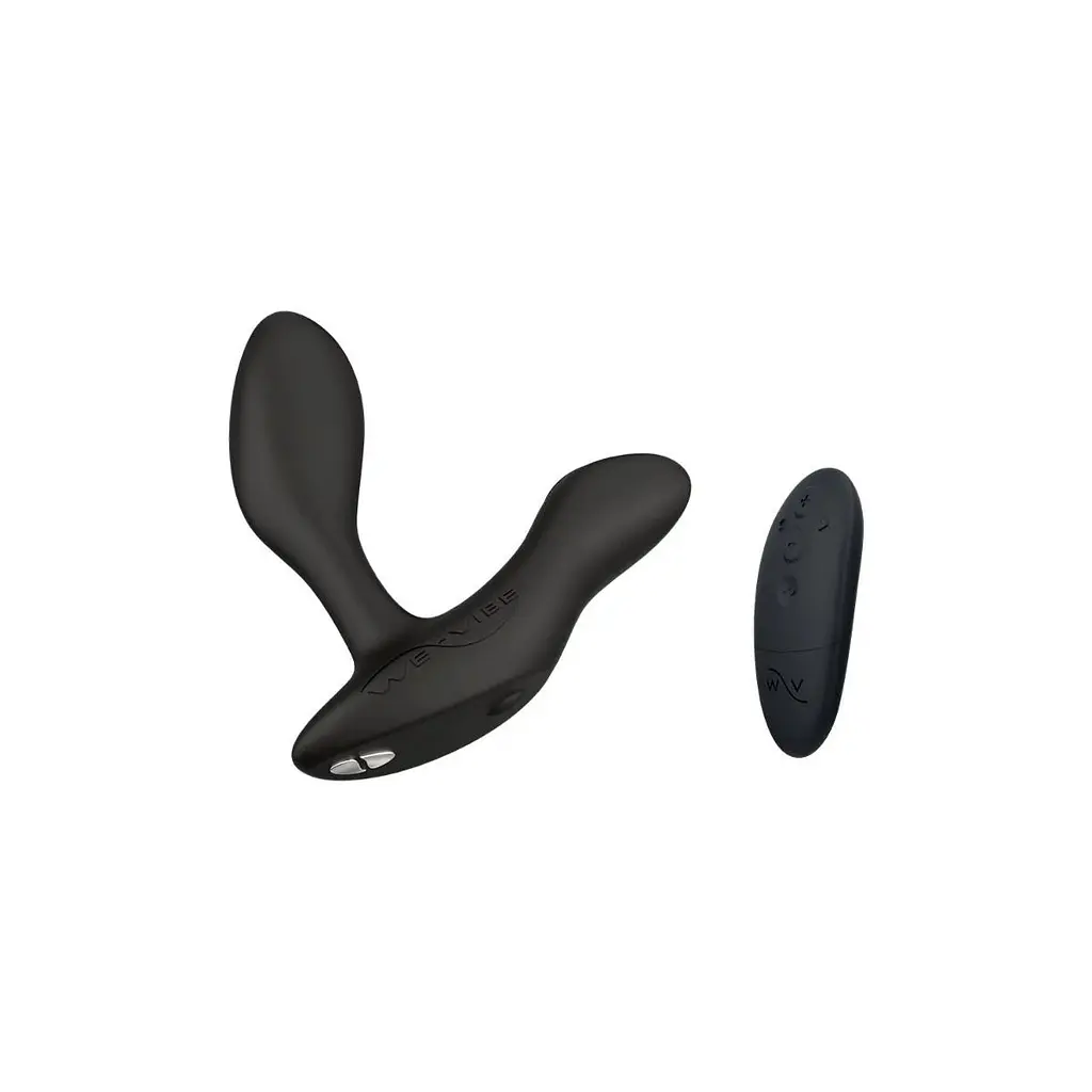 Масажер простати, 10.6х3 см (чорний) We-Vibe Vector + Лубрикант 50 мл - фото 4
