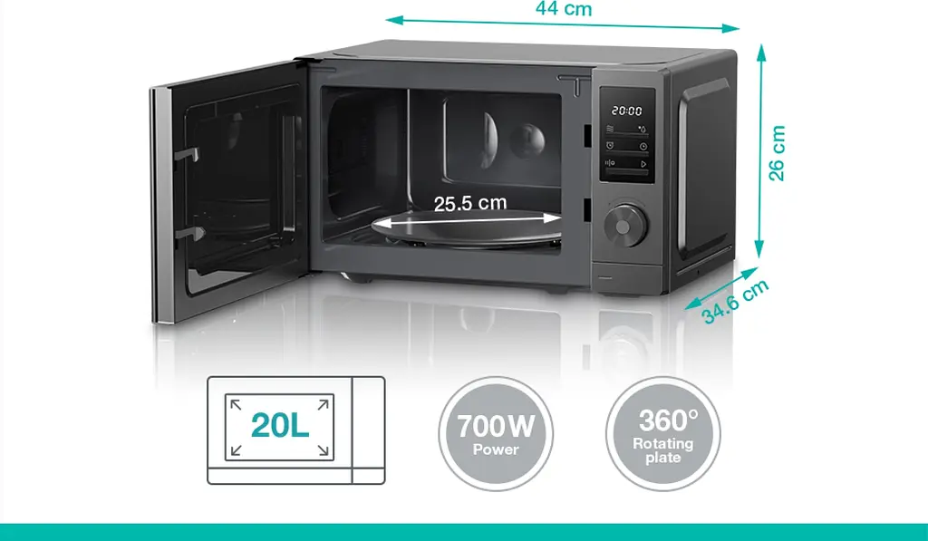 Микроволновая печь Gorenje 20л 700Вт дисплей нерж - фото 2