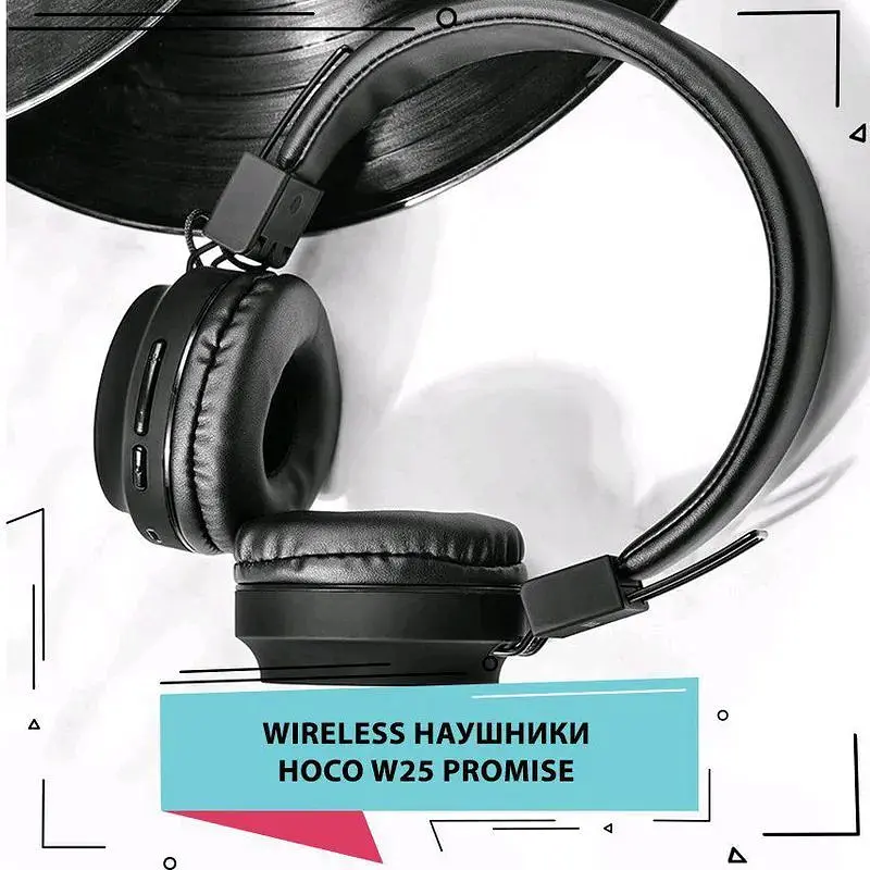 Наушники беспроводные Hoco W25 Bluetooth серые - фото 2