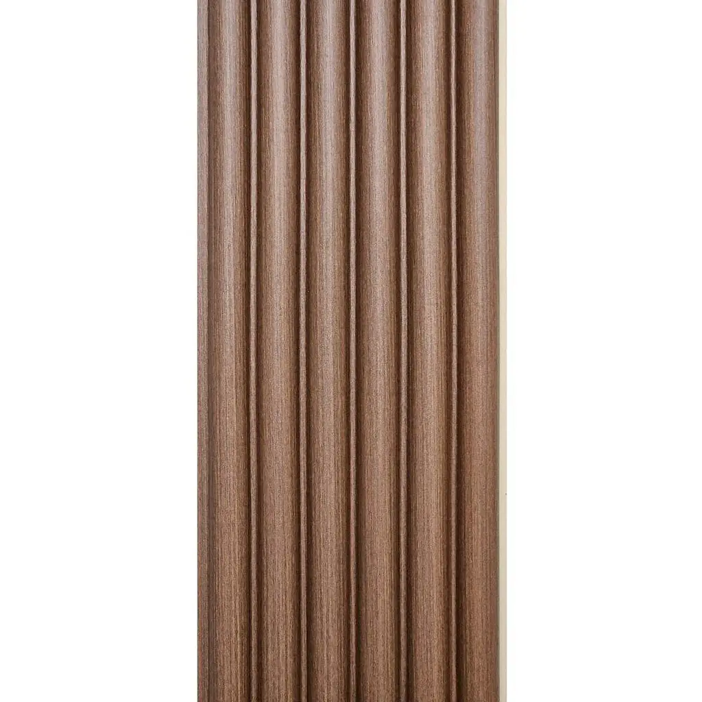 Рейка декоративна Sticker Wall WPC кругла стінова 3000х152х15мм Каштан SW-00001872 - фото 5