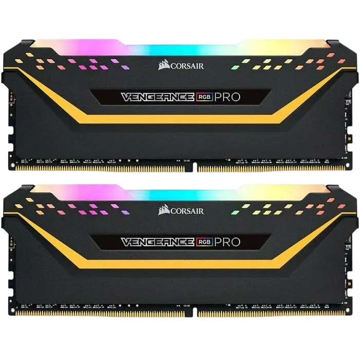 Оперативна пам'ять Corsair 16GB (2x8GB) DDR4 3200MHz Vengeance RGB Pro Black (CMW16GX4M2C3200C16) - фото 3