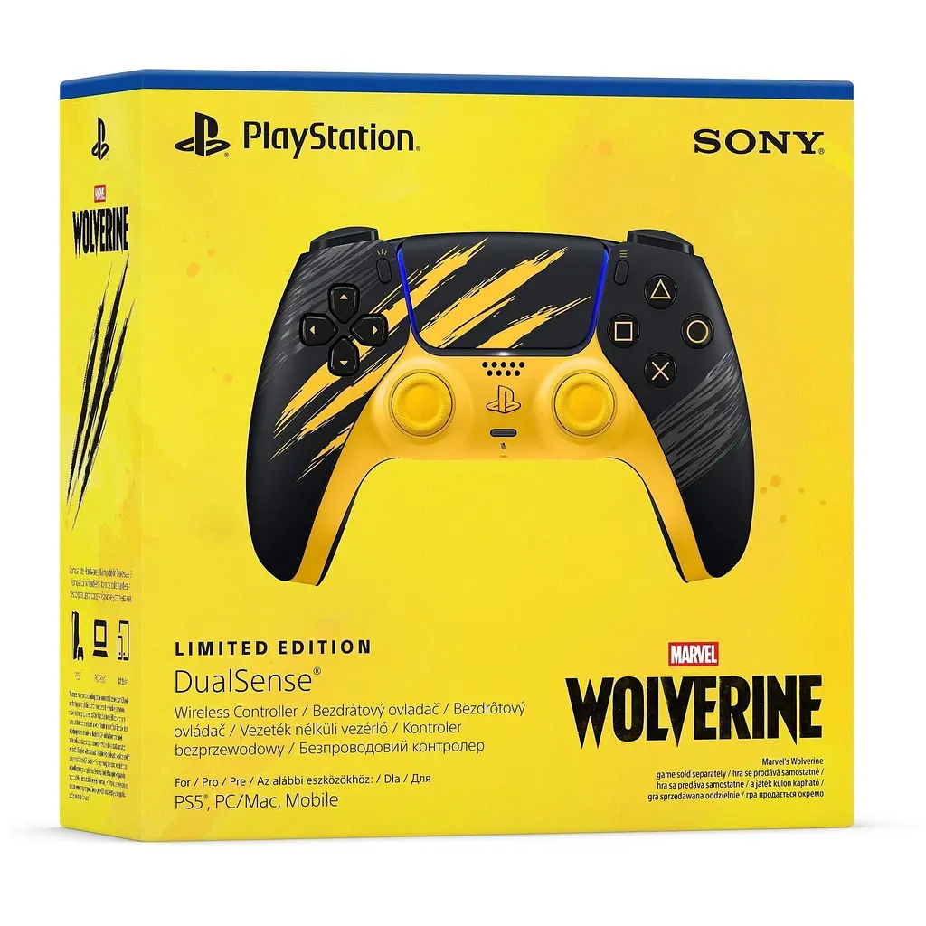 Геймпад Sony DualSense for PS5 (Marvel's Wolverine Yellow Limited Edition) (1000056821) - фото 7