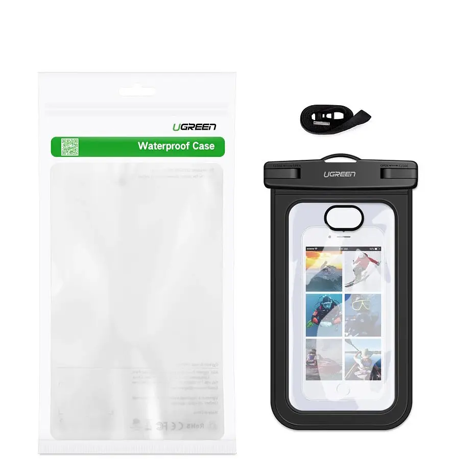 Водонепроникний чохол UGREEN Waterproof Phone Pouch Clear/Black [LP186] [69039] - фото 10