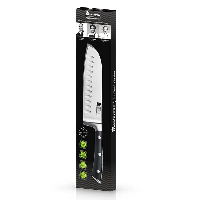 Нож кухонный санток MasterPro BGMP-4311 Foodies collection 17.5 см (00000054390) - фото 3