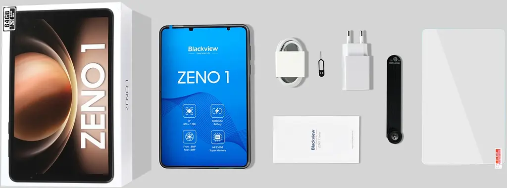 Планшет Blackview ZENO 1 8` HD+ /4GB/64GB/ T615 /6000mAh/ 8+8Мп /LTE Black - фото 7