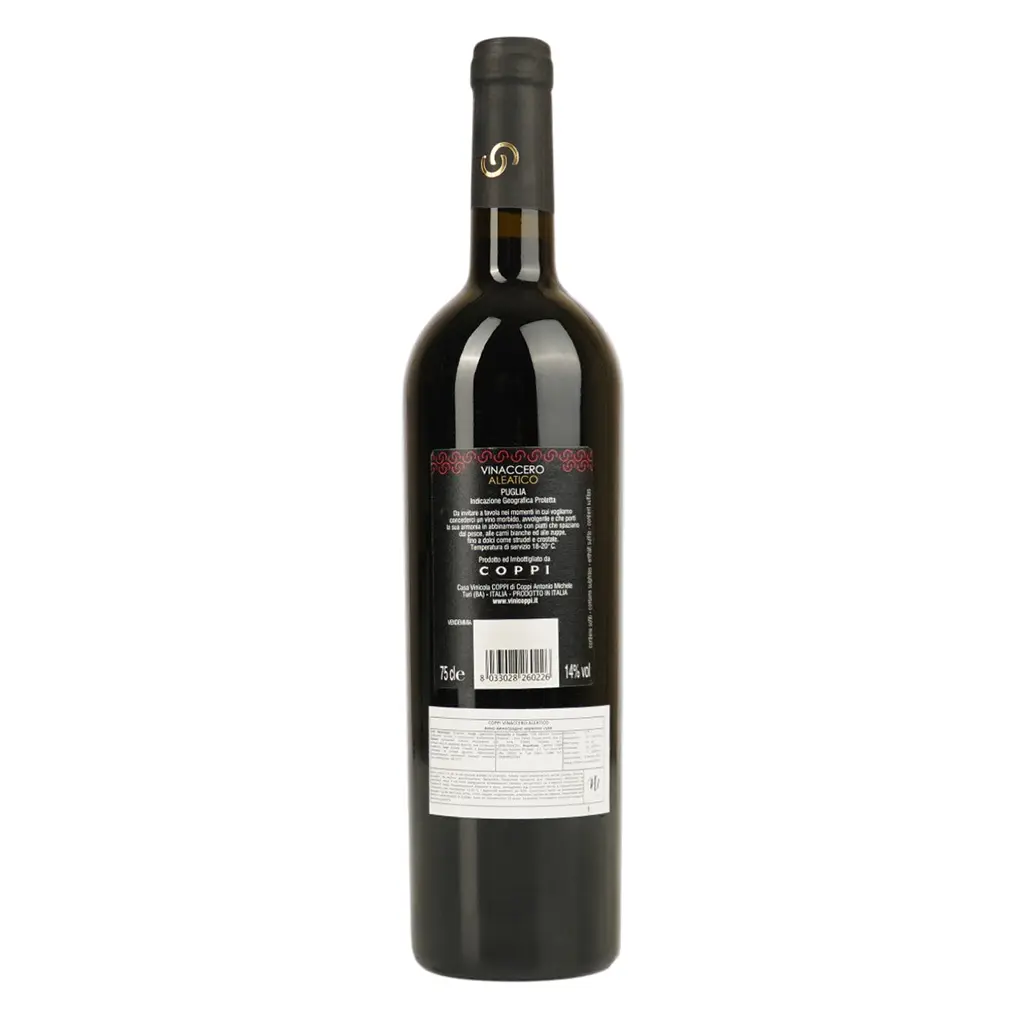 Вино Coppi Vinaccero Aleatico червоне сухе 0.75 л - фото 3