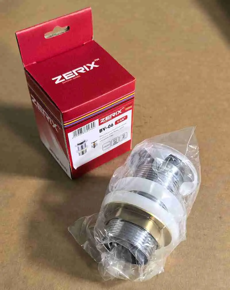 Донний клапан для раковини Zerix BV-06 без переливу автоматичний Click-Clack 1 1/4″ ZX6023 - фото 10