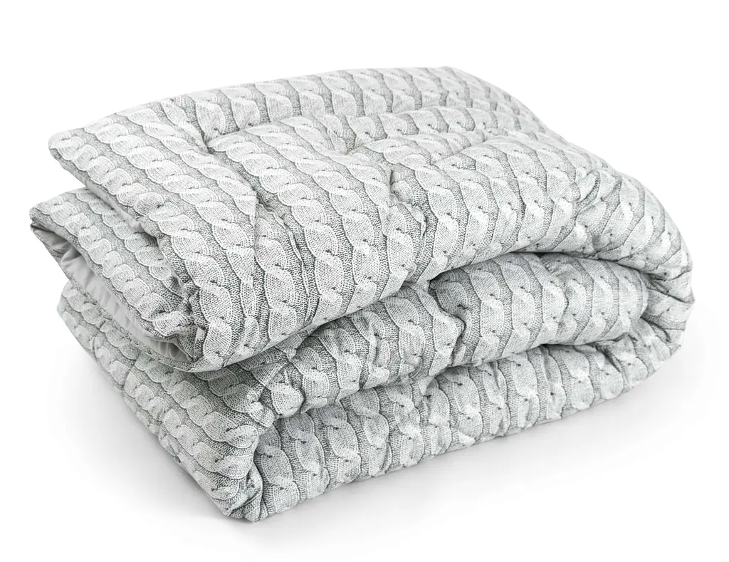 Ковдра Руно 172х205 силіконова Grey Braid Р316.52_Grey Braid