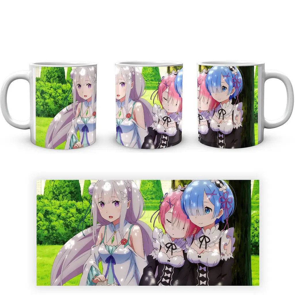Кухоль GeekLand Re:Zero. Життя з нуля в альтернативному світі Емілія Рам Рем RZ 02.008 330 мл білий - фото 4
